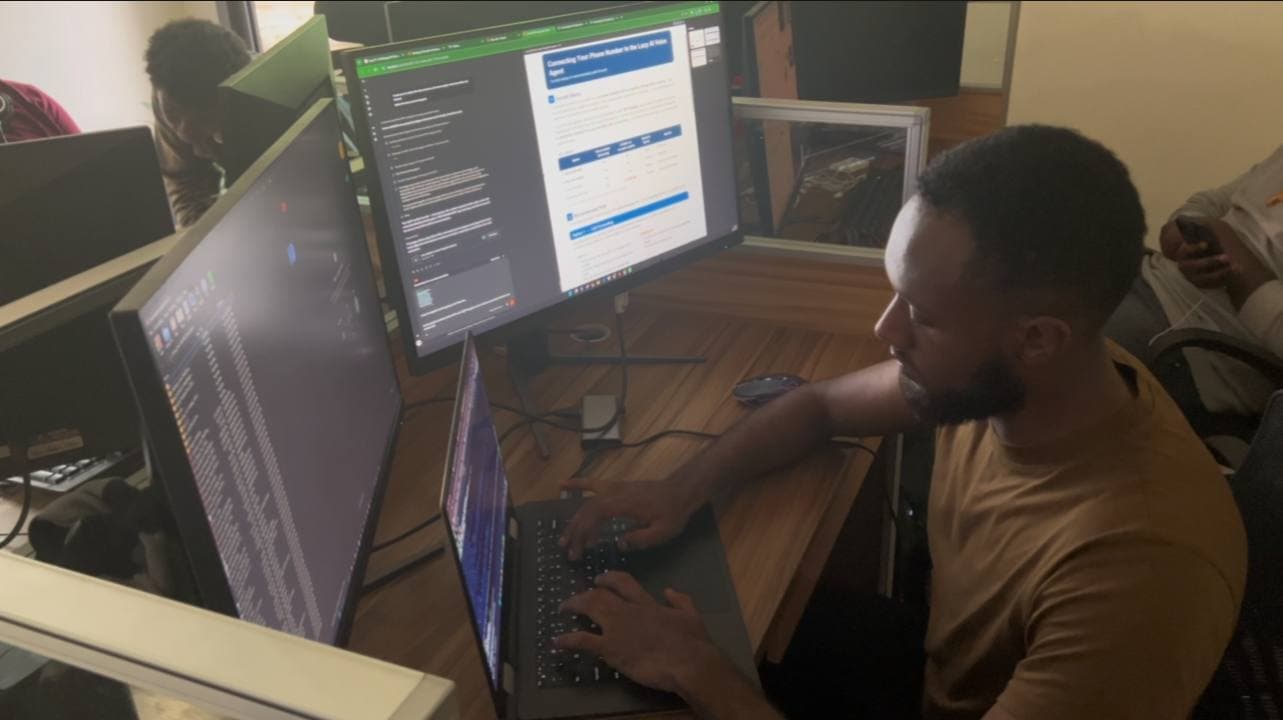 The Lucy team in a working session with a client